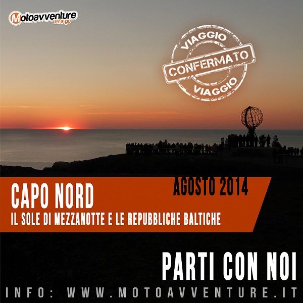 Motoavventure Mototurismo Viaggio in moto a Capo Nord Banner 600X600 viaggio confermato
