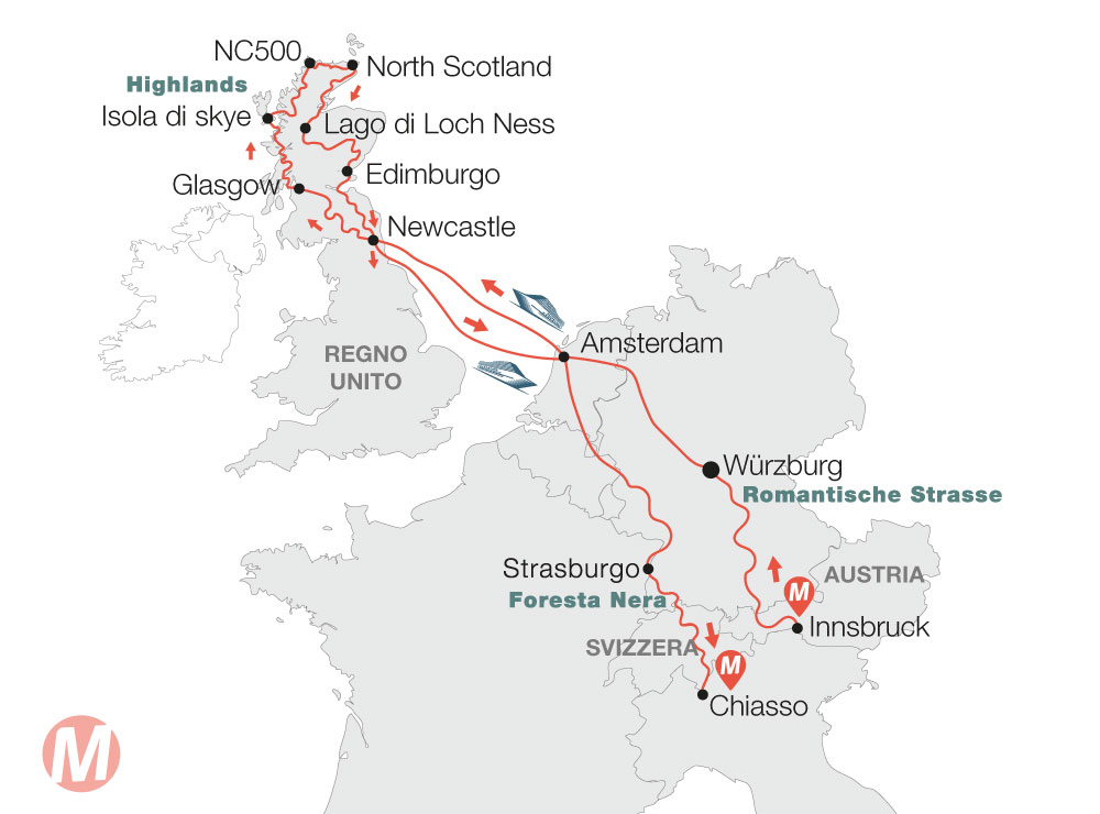 mappa cartina viaggio moto scozia ok